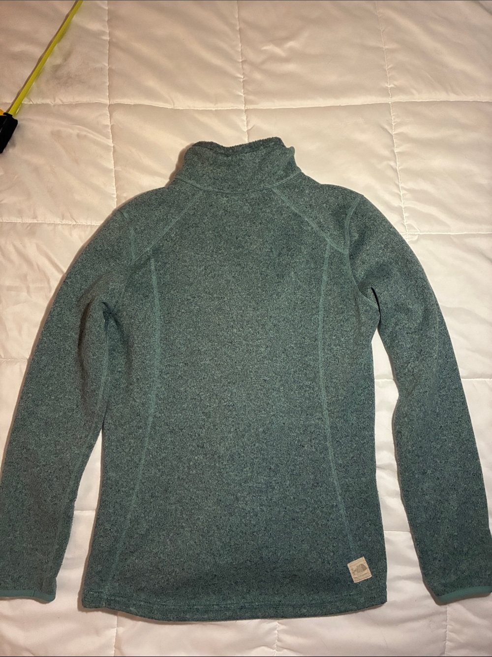 The North Face Women's Funnel Neck Fleece Pullover Teal Green Size Large - Picture 9 of 10